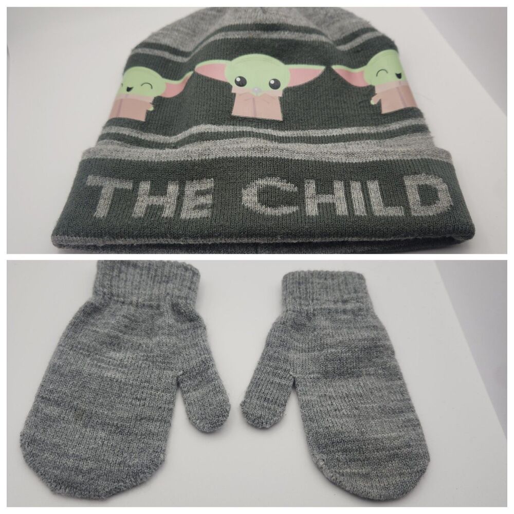 Disney Star Wars Fandom Geek Chic Sz 2T-4T Hat and Mitten